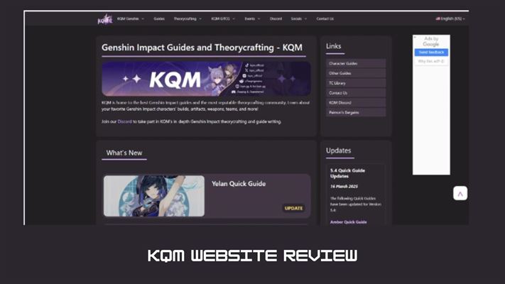 KQM website review