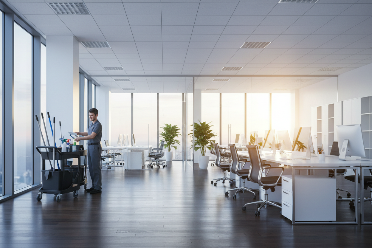 Erhvervsrengøring: Et rent arbejdsmiljø er et produktivt arbejdsmiljø